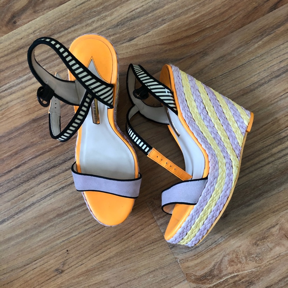 Sophia Webster Woven Wedge Sandal Heel